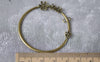 Accessories - Round Chandelier Earring Connector Pendants Antique Bronze Flower Hoops 45mm A7899