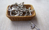 Accessories - Round Coiled Toggle Clasps Antique Silver End Clasps Set Of 10 Pcs A1253