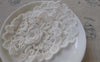 Accessories - Round Lace Doily White Color Cotton Flower Filigree Embroidery 60mm Set Of 10 Pcs A7193