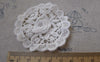 Accessories - Round Lace Doily White Color Cotton Flower Filigree Embroidery 60mm Set Of 10 Pcs A7193
