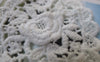Accessories - Round Lace Doily White Color Cotton Flower Filigree Embroidery 60mm Set Of 10 Pcs A7193