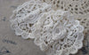 Accessories - Round Lace Doily White Color Cotton Flower Filigree Embroidery 60mm Set Of 10 Pcs A7193
