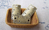 Accessories - Ruler Connector Antique Bronze Short Measuring Tap Charms 12x22mm Set Of 10 Pcs A3436