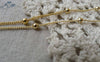 Accessories - Satellite Chain Anti Tarnish 16K Gold Bead Ball Curb Chain 1.2mm Set Of 16ft(5m) A7140