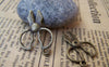 Accessories - Scissors Charms Antique Bronze Twisted Handle Design Pendants 19x23mm Set Of 10 Pcs A1719