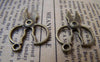 Accessories - Scissors Charms Antique Bronze Twisted Handle Design Pendants 19x23mm Set Of 10 Pcs A1719