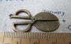 Accessories - Sewing Scissors,Antique Bronze Wide Blade Charms 20x36mm Set Of 10 Pcs A1718