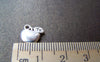 Accessories - Silver Apple Charms Antiqued Pendants 10x10mm Set Of 20 Pcs A1089