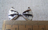 Accessories - Silver Bow Tie Connector Retro Charms 15x22mm A2926