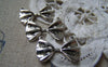 Accessories - Silver Bow Tie Connector Retro Charms 15x22mm A2926