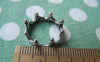 Accessories - Silver Crown Ring Antiqued Finish Charms 6x17mm Set Of 10 Pcs A1684