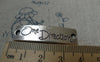 Accessories - Silver Curved Bracelet Connector Tibetan Silver Charms 10x39mm Set Of 10 Pcs  A6203