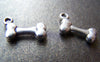 Accessories - Silver Dog Bone Charms Antique Silver Pet Ornament 7.5x18mm Set Of 20 Pcs A2384