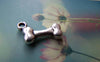 Accessories - Silver Dog Bone Charms Antique Silver Pet Ornament 7.5x18mm Set Of 20 Pcs A2384