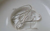Accessories - Silver Earring Hooks Pinch Bail Earwire 35mm Set Of 10 Pcs A6597
