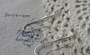 Accessories - Silver Earring Hooks Pinch Bail Earwire 35mm Set Of 10 Pcs A6597