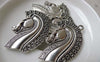 Accessories - Silver Horse Charms Dressage Pendants 25x40mm Set Of 10 Pcs A6728