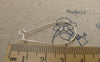 Accessories - Silver Kidney Earwire French Earwire 38mm Set Of 50 Pcs A6252