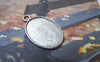 Accessories - Silver Pendant Tray Bezel Base Settings Match 13.5x19mm Cabochon Set Of 10 A4930
