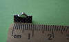 Accessories - Silver Ribbon Ends Clamps Fasteners Clasps 10mm Set Of 50 Pcs A3586