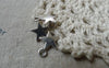 Accessories - Silver Star Charms Blank Tibetan Silver Charms 10mm Set Of 50 Pcs A6332