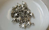 Accessories - Silver Star Connector Charms Antiqued Silver Finish 7x15mm Set Of 50 Pcs A6457