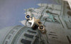 Accessories - Silver Star Connector Charms Antiqued Silver Finish 7x15mm Set Of 50 Pcs A6457