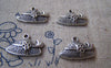 Accessories - Silver Summer Hat Bowtie Hat Charms Pendants 14x20mm Set Of 10 Pcs