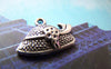 Accessories - Silver Summer Hat Bowtie Hat Charms Pendants 14x20mm Set Of 10 Pcs
