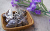 Accessories - Silver Summer Hat Bowtie Hat Charms Pendants 14x20mm Set Of 10 Pcs
