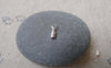 Accessories - Silver Tone Tiny Fold Over Crimp Head Clasps 7mm Set Of 200 Pcs A7231