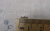Accessories - Silver Tone Tiny Fold Over Crimp Head Clasps 7mm Set Of 200 Pcs A7231
