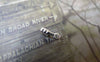 Accessories - Silver Tone Tiny Fold Over Crimp Head Clasps 7mm Set Of 200 Pcs A7231