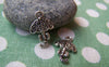 Accessories - Silver Umbrella Charms Flat BowTie Tibetan Silver 11.5x19mm Set Of 10 Pcs A889
