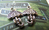 Accessories - Silver Umbrella Charms Flat BowTie Tibetan Silver 11.5x19mm Set Of 10 Pcs A889