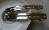 Accessories - Silvery Gray French Clip Barrettes Hair Clips Accessories 10x83mm Set Of 10 A6657