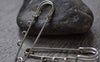 Accessories - Silvery Gray Kilt Pin Shawl Pins Three Loops Safety Pins Broochs 65mm Set Of 10 A3382