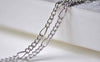 Accessories - Silvery Gray Steel Figaro Chain Link 3.6x8mm Set Of 16ft (5m) A7859