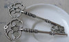 Accessories - Skeleton Key Pendants Antique Silvre Huge Key Charms 31x83mm Set Of 5 Pcs A7843