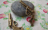 Accessories - Skull Gun Pendants Antique Bronze Star Pistol Charms 20x35mm Set Of 10 Pcs A2158