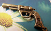 Accessories - Skull Gun Pendants Antique Bronze Star Pistol Charms 20x35mm Set Of 10 Pcs A2158