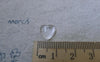 Accessories - Small Heart Glass Cabochon Crystal Clear Domed Cameo Cover 16mm Set Of 20 Pcs A7734