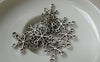 Accessories - Snowflake Charms Antique Silver Pendants 15x16mm Set Of 20 Pcs A6435