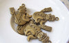 Accessories - Snowman Charms Antique Bronze Christmas Pendant 25x28mm Set Of 10 Pcs A5258