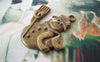 Accessories - Snowman Charms Antique Bronze Christmas Pendant 25x28mm Set Of 10 Pcs A5258