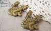 Accessories - Snowman Charms Antique Bronze Christmas Pendant 25x28mm Set Of 10 Pcs A5258