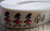 Accessories - Solider Tower Bus Bird Print Cotton Ribbon Label String Set Of 5.46 Yards (5 Meters) A2543