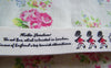 Accessories - Solider Tower Bus Bird Print Cotton Ribbon Label String Set Of 5.46 Yards (5 Meters) A2543