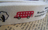 Accessories - Solider Tower Bus Bird Print Cotton Ribbon Label String Set Of 5.46 Yards (5 Meters) A2543
