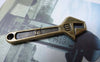Accessories - Spanner Wrench Tool Charms Antique Bronze Pendants 13x39mm Set Of 20 Pcs A7825